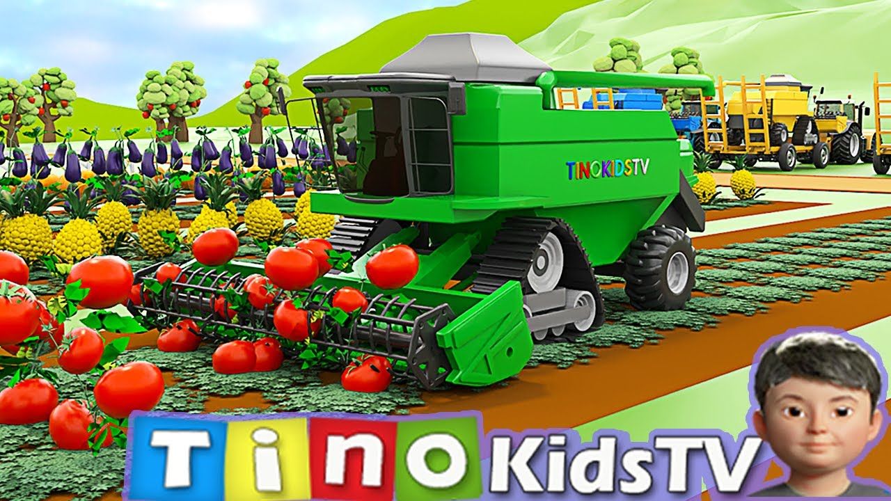 供儿童收割和清洗农作物的农用车辆|儿童收割机拖拉机用途