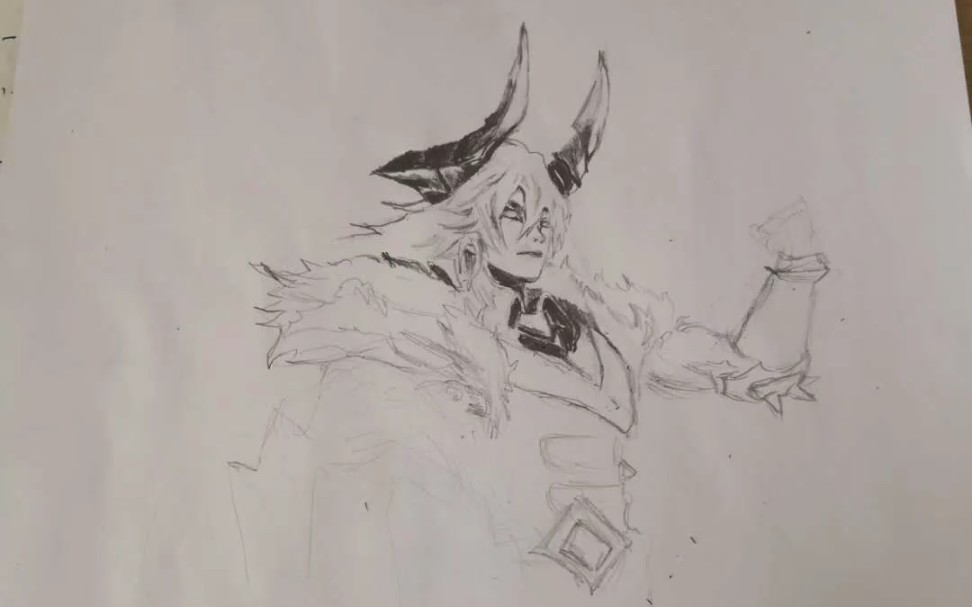 活动作品手绘王者荣耀李信