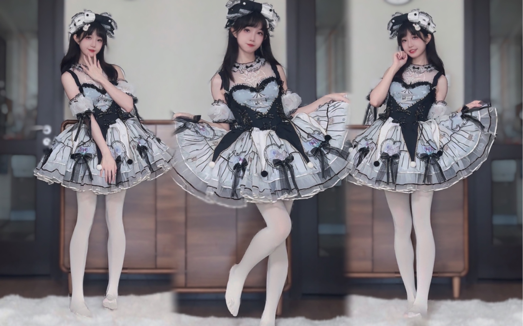撞～撞～撞～白丝甜妹元气回归耶！~(≧▽≦)/~