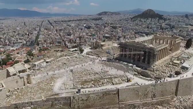 【航拍】希腊第一大城 雅典（欧洲第八大城市）1080P