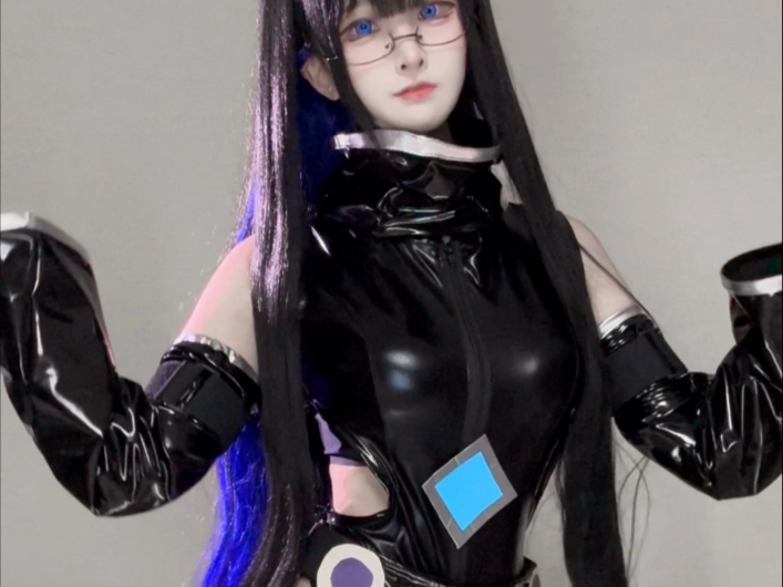 A girl in pajamas suddenly becomes a girl in knee socks.