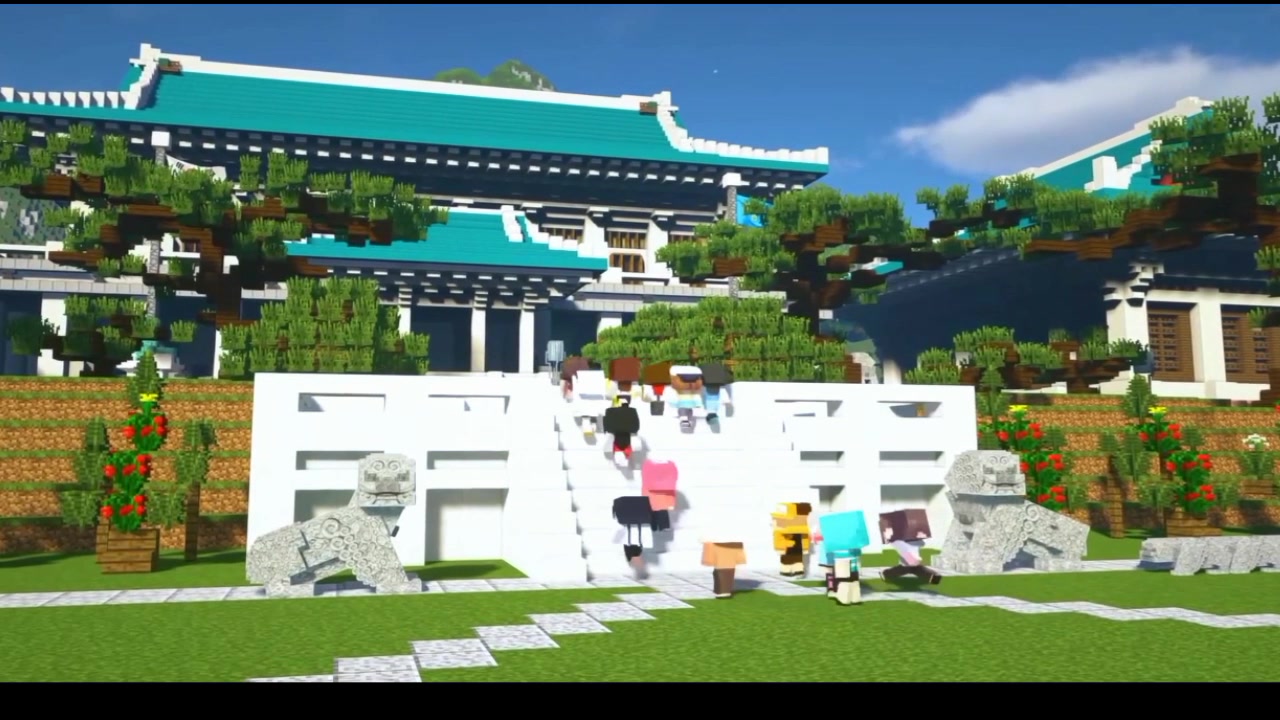 韩国总统文在寅和韩国夫人金正淑用minecraft祝大家儿童节快乐 哔哩哔哩 つロ干杯 Bilibili