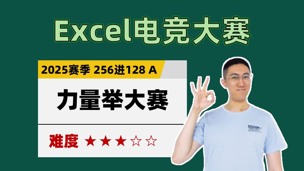 【Excel电竞】力量举大赛（2025赛季淘汰赛 256进128 A赛区）