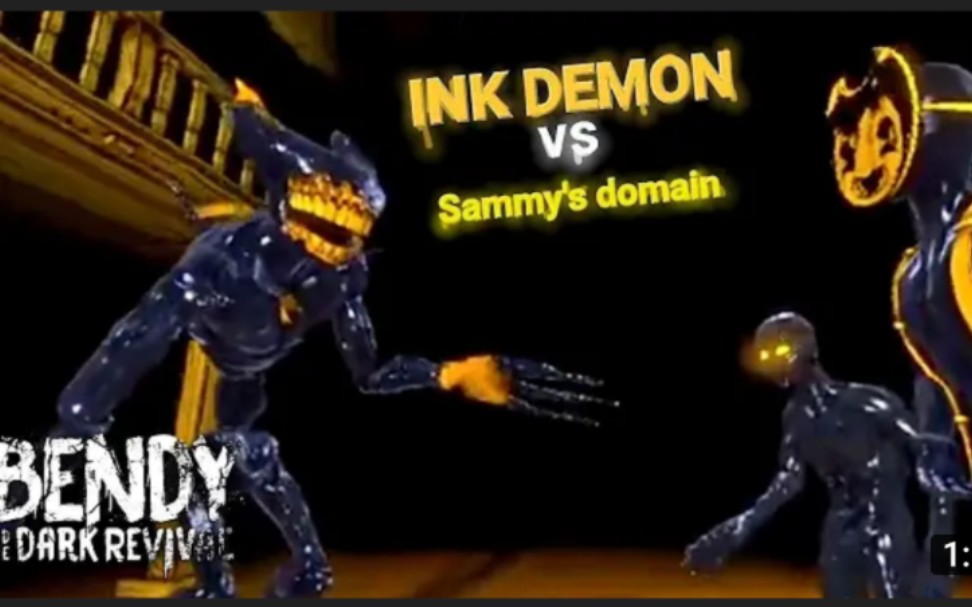 假如萨米也想成为主角Ink Demon Vs Sammy's Domain! (Bendy and The Dark Revival Animation)