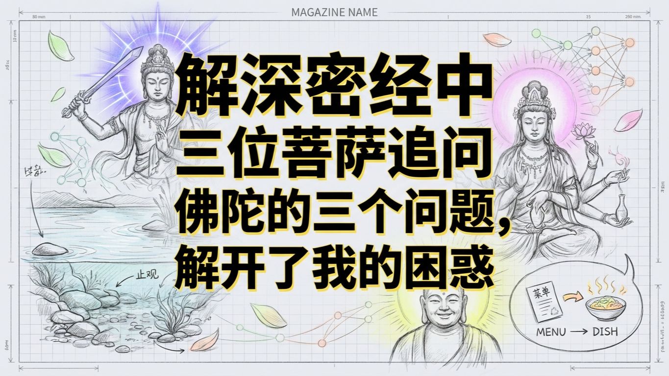解深密经实战指南 | 弥勒观音文殊的终极三问 | 意识编程的止观算法