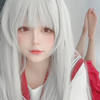 白毛 红瞳 光脚 jk 萝莉