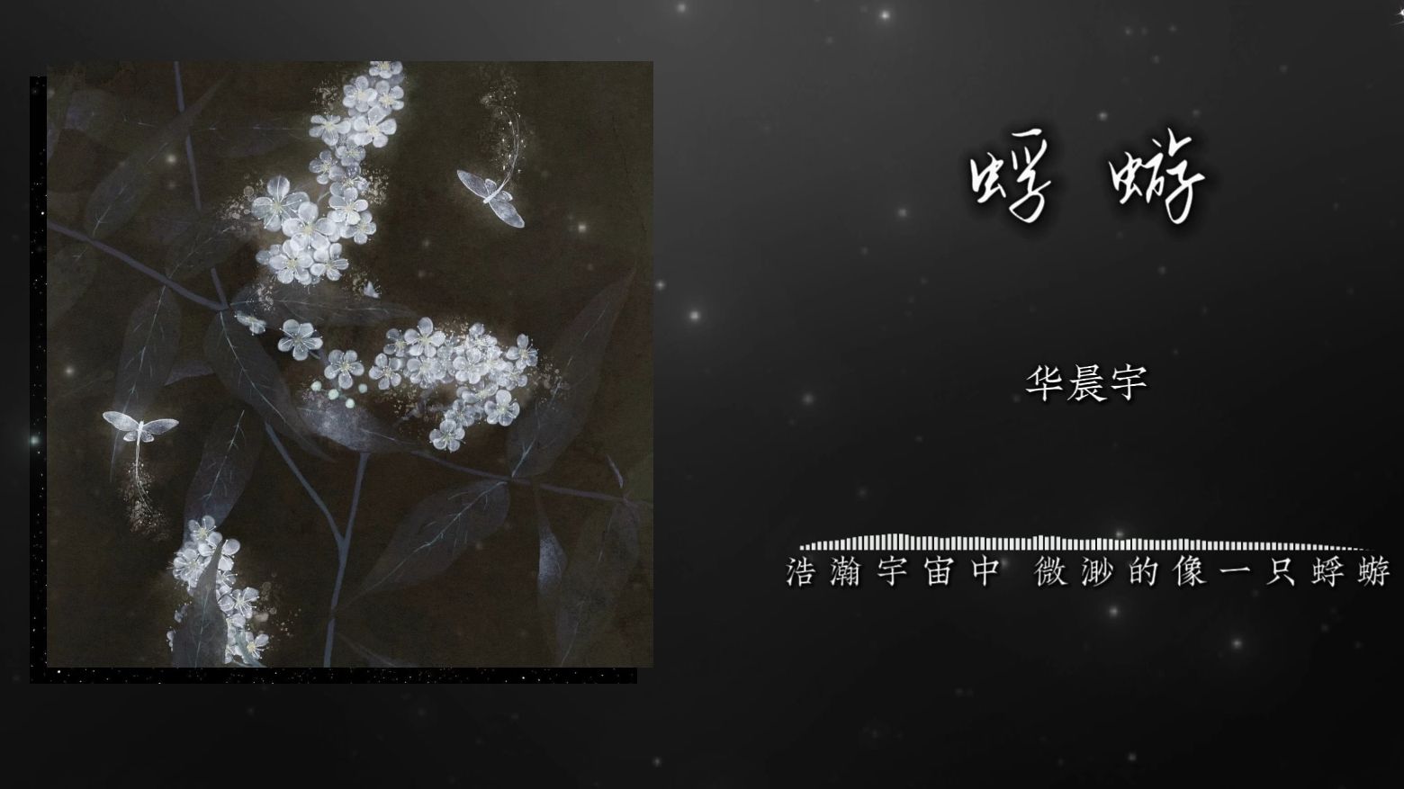 《蜉蝣》华晨宇｜“只剩下生存的需求”