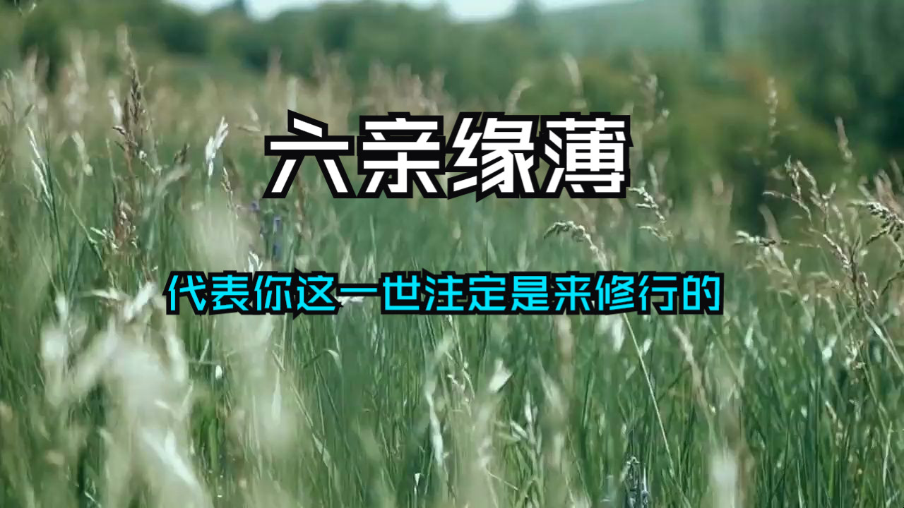 朋友越少，为何修为反而越容易？六亲缘薄，代表你这一世注定是来修行的？