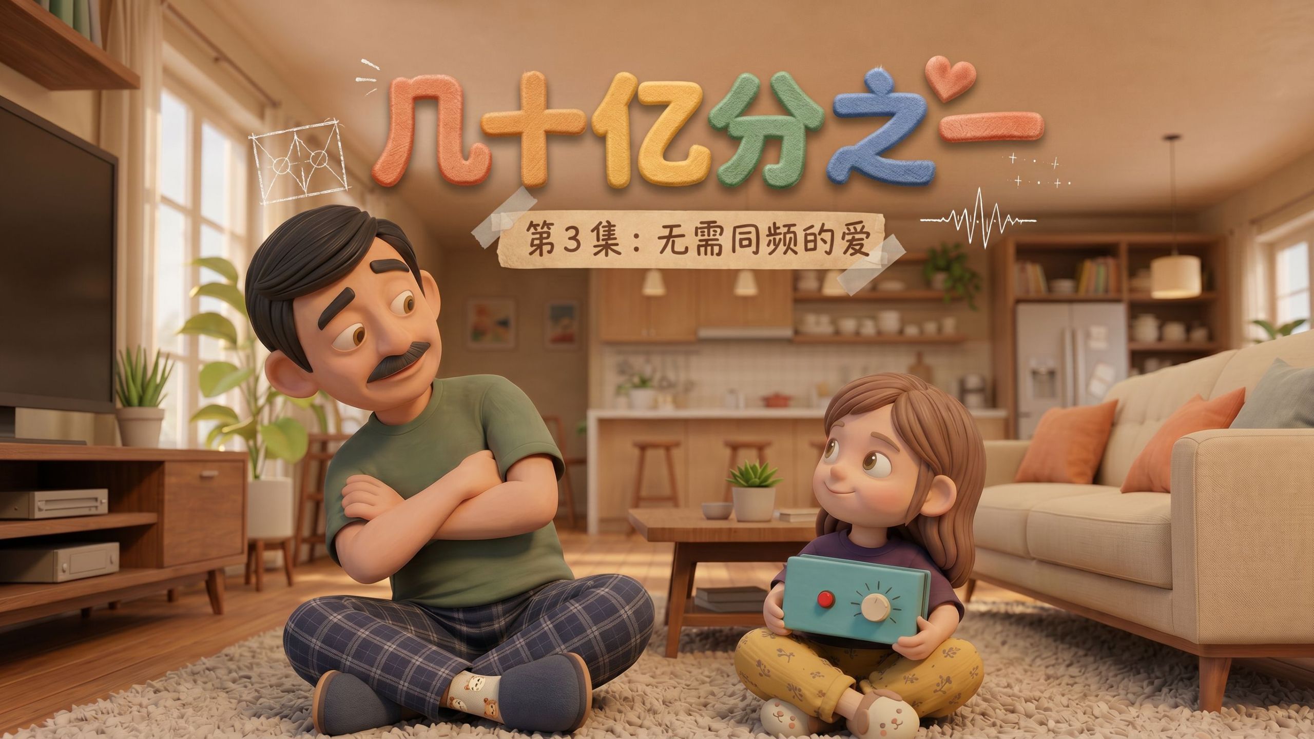 理性女儿 × 感性爸爸，这对不同频父女又来啦！父亲节温情喜剧《几十亿分之一》第三集：无需同频的爱【UP动画】