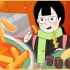 【中字】几厘米动画：放学后一个人逛吃 - 街边小摊&鲫鱼饼篇