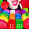 Jane ASMR DICE CANDY RAINBOW RICE CAKE MOCHI EATING