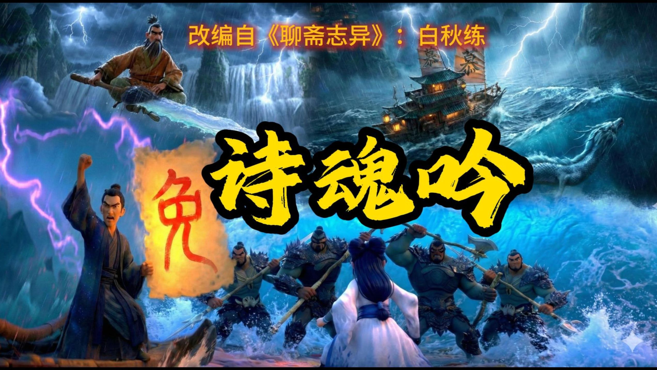 《诗魂吟》改编自《聊斋志异》：白秋练