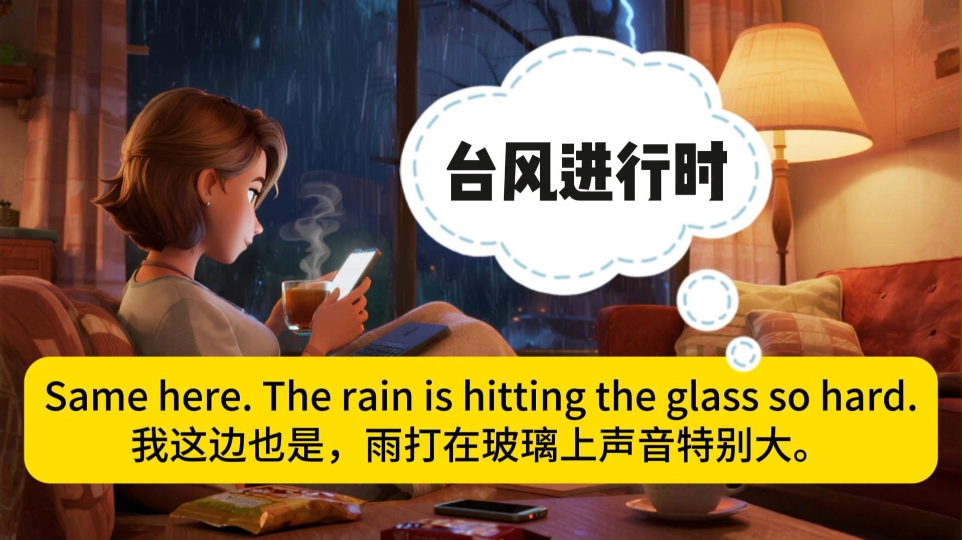 台风进行时/生活实用英语口语/英语情景对话#日常英语口语表达#每日英语学习#英语自学#出国留学旅游英语#英语日常对话#英语对话练习#英语听说#英语跟读磨耳朵