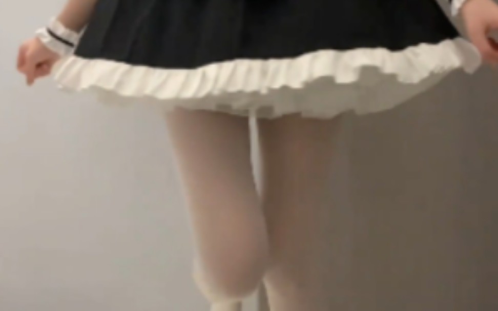 And a white silk maid's outfit.