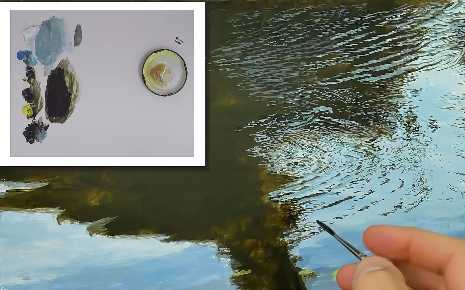 【oil painting】水面质感的上色与表现