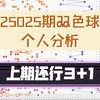 25025期双色球个人分析（仅供参考