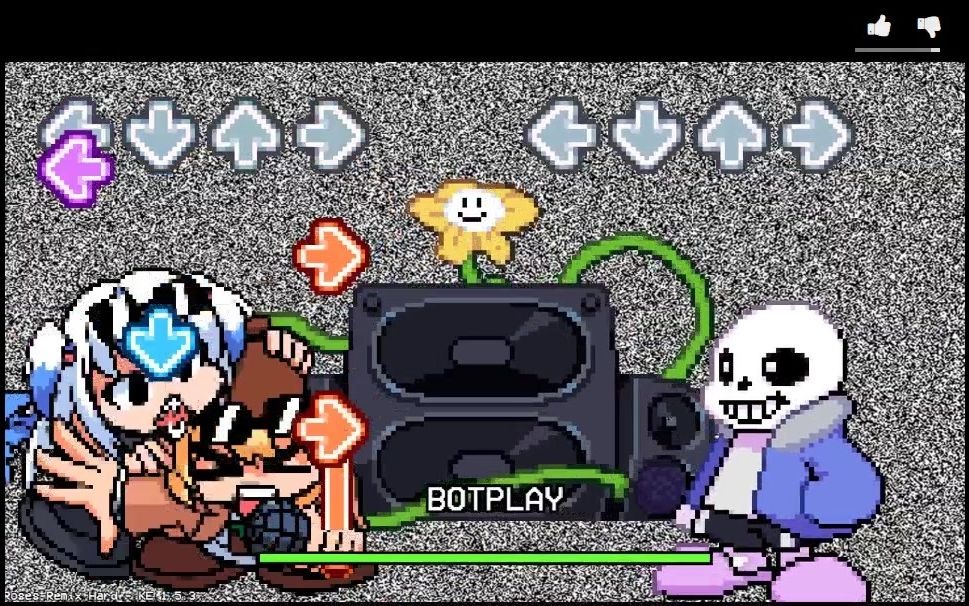 FNF Roses Remix But Everyone Sings it_哔哩哔哩 (゜゜)つロ 干杯bilibili