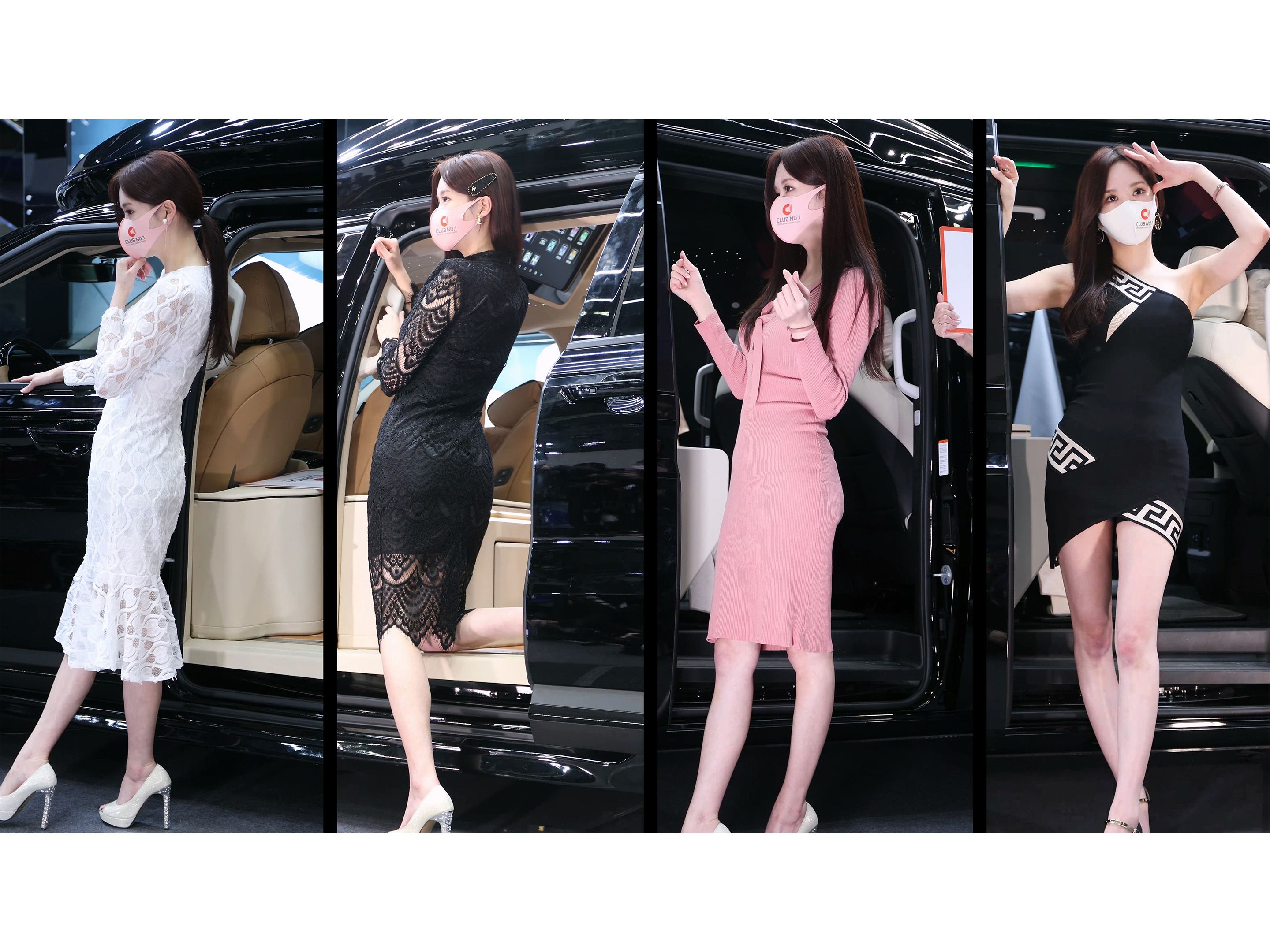 Miss Yuk Yeju's airy outfit for the car show