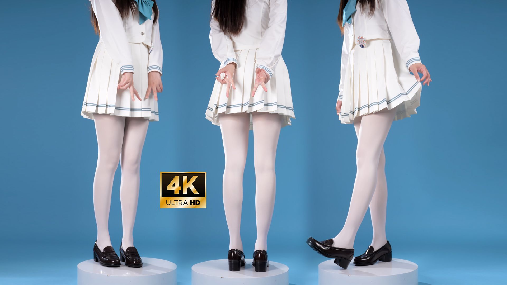 纯白JK和制服鞋