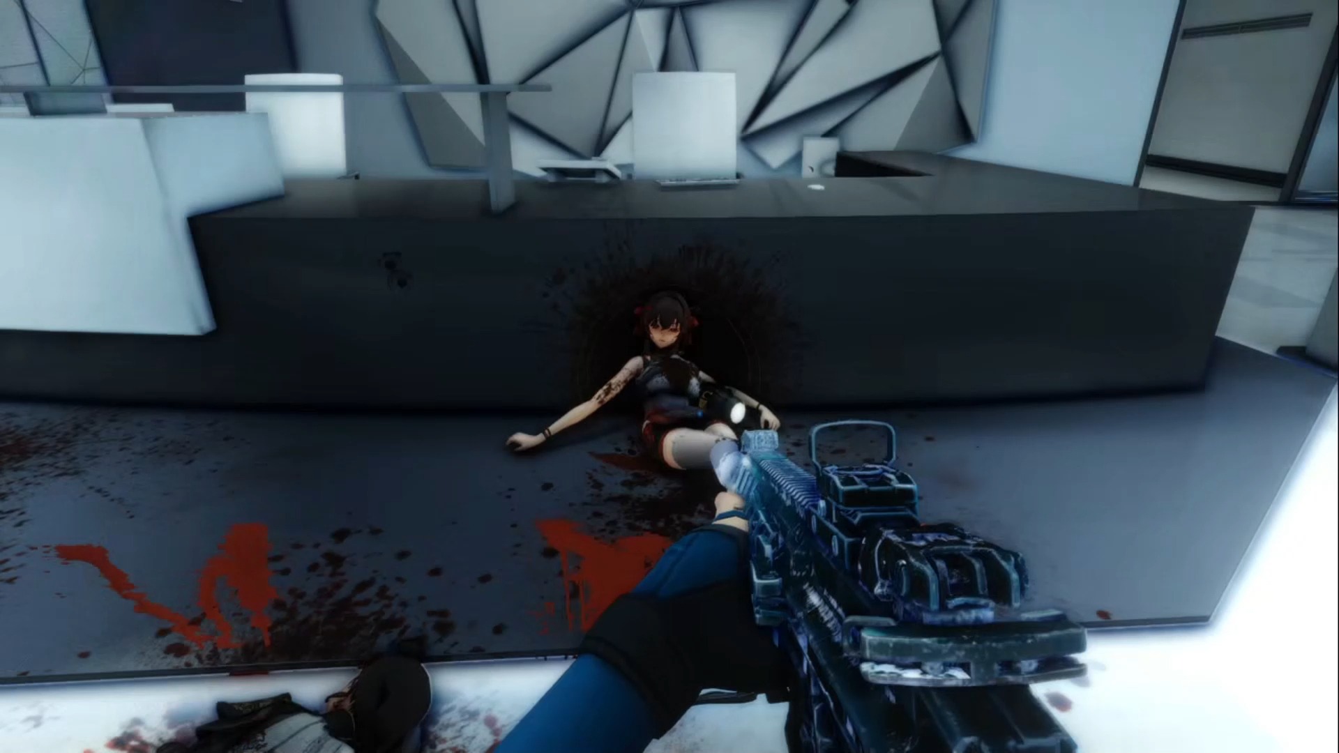 r枪击演示 中弹反馈 （肉眼可见的好评1）