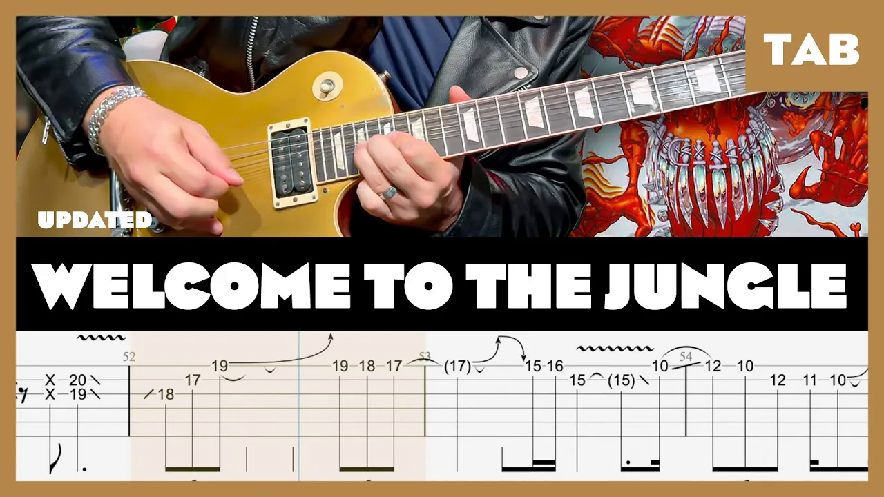 Guns N' Roses - Welcome to the Jungle (remake) - Guitar Tab ｜ Lesson ｜ Cover