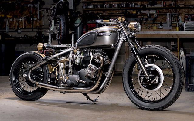 1972凯旋t120改装bobber风格复古摩托车byanalogmotorcycles