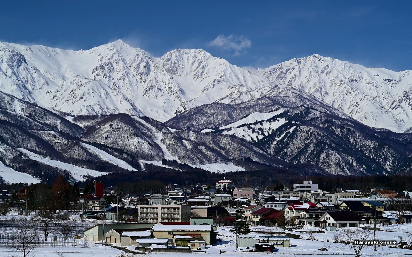 【4K超高清日本】第一视角 冬天晴朗的白马山麓 2023.2