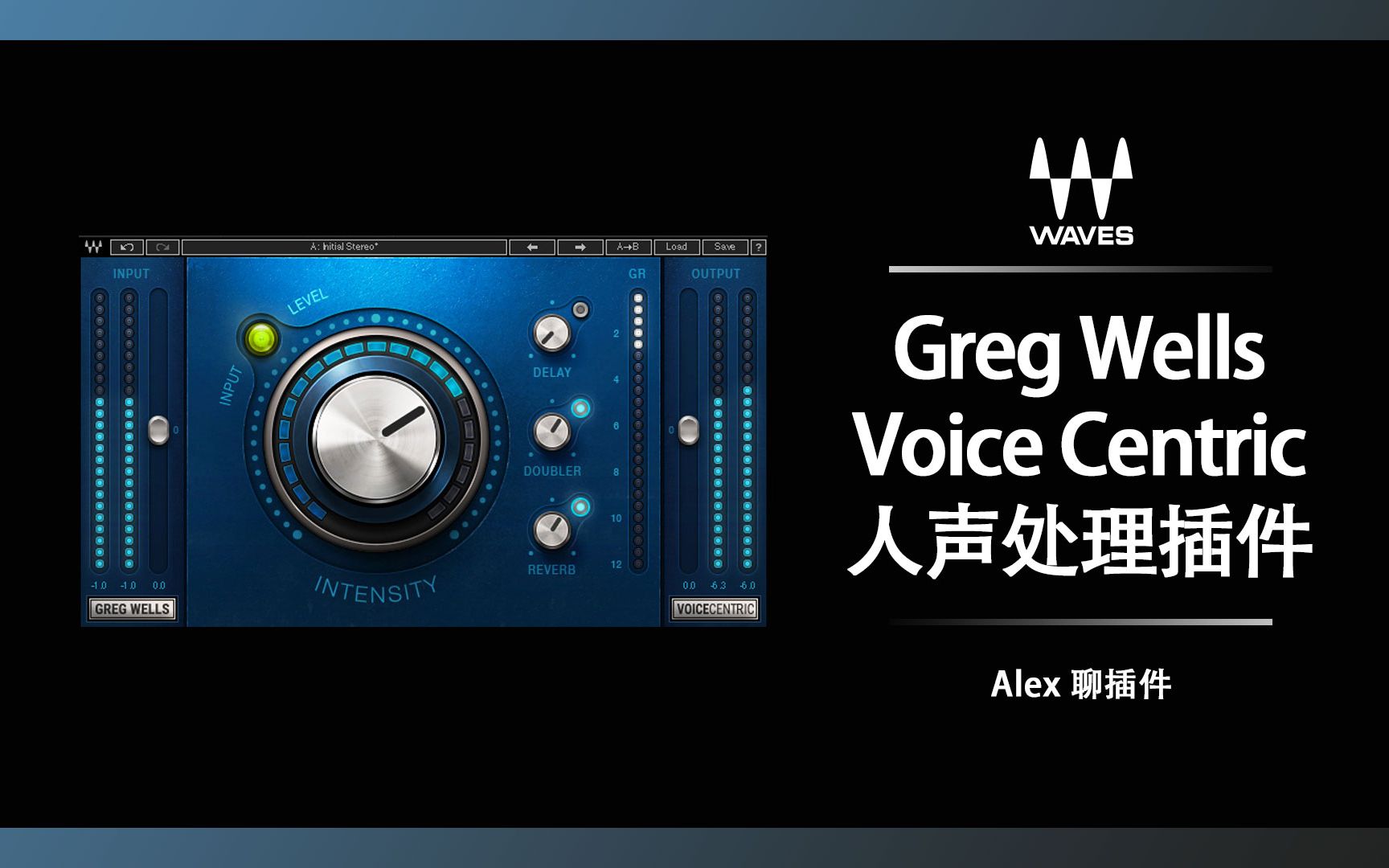 Waves Greg Wells Voicecentric 一体化人声插件 - 音染延迟合唱混响全都有