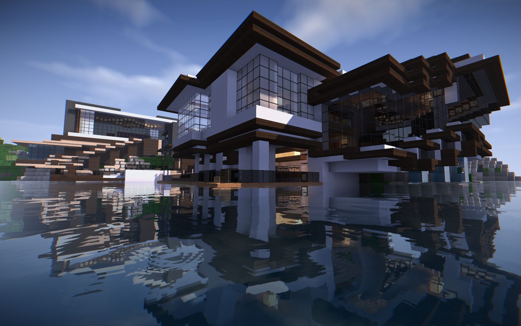 Minecraft我的世界海景主题别墅欣赏（一）_哔哩哔哩_bilibili