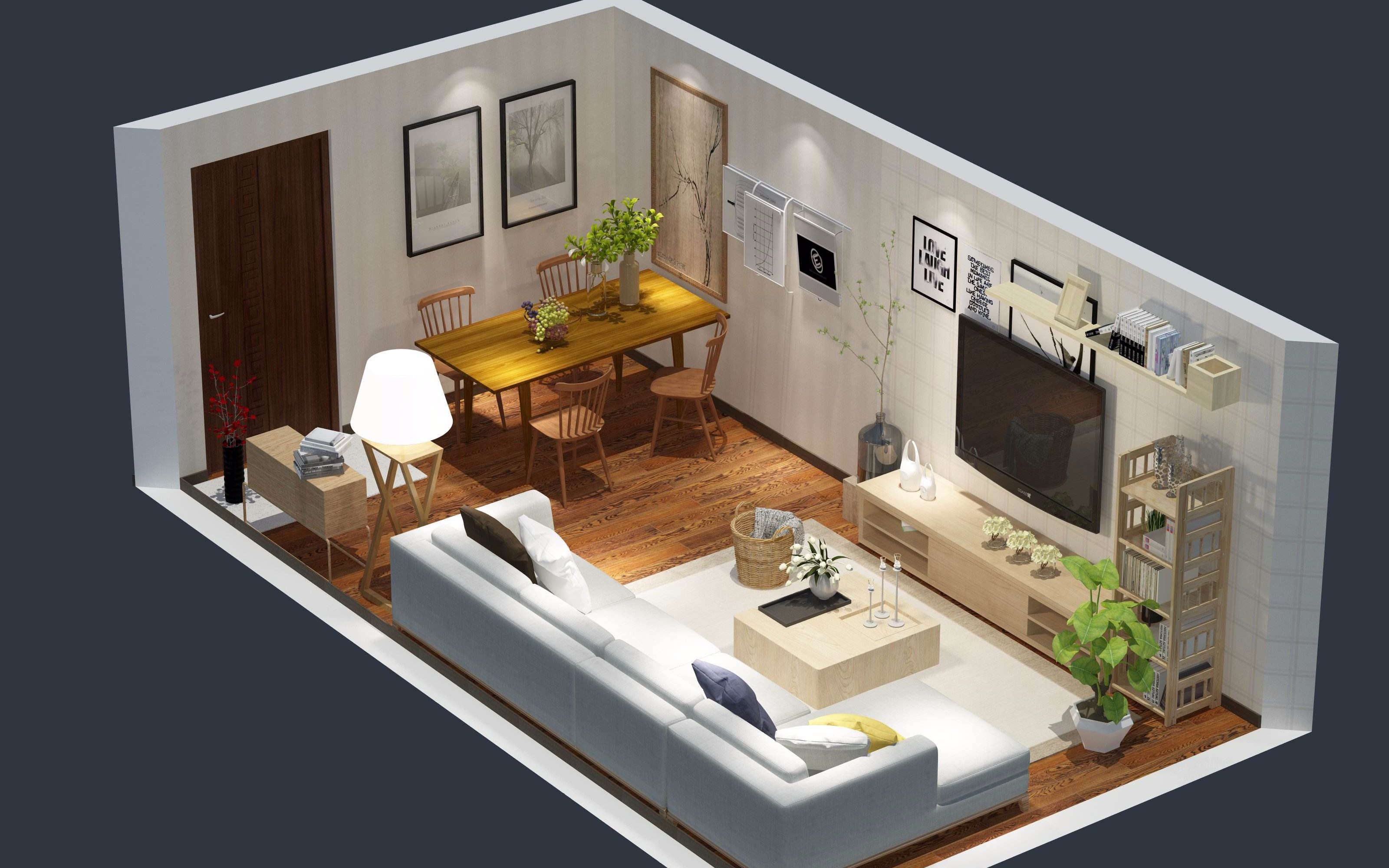 小沙发，大氛围，家具3D效果图设计，家具设计|空间|室内设计|艺帮设计 - 原创作品 - 站酷 (ZCOOL)