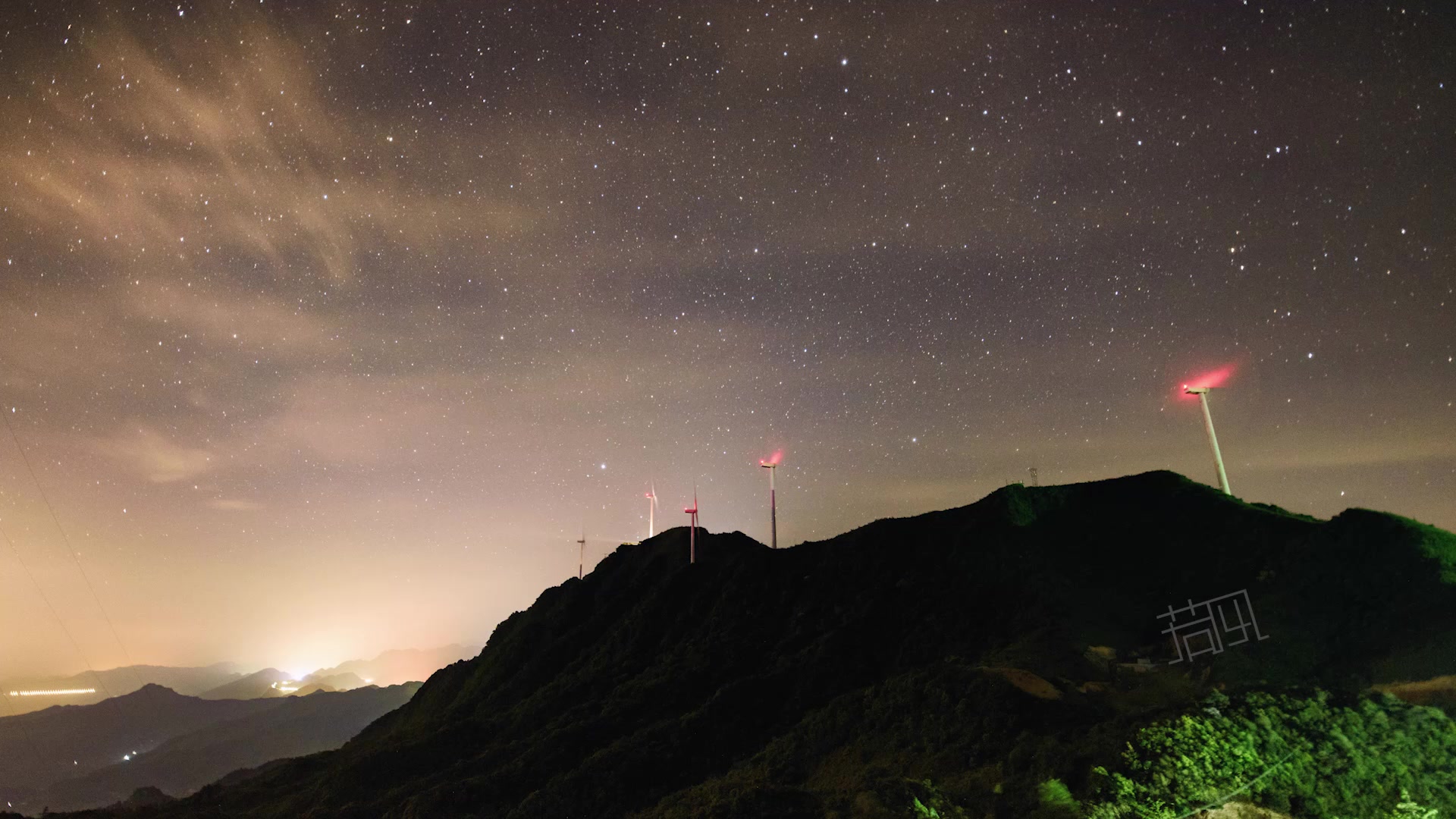 万盛南天门春季星空