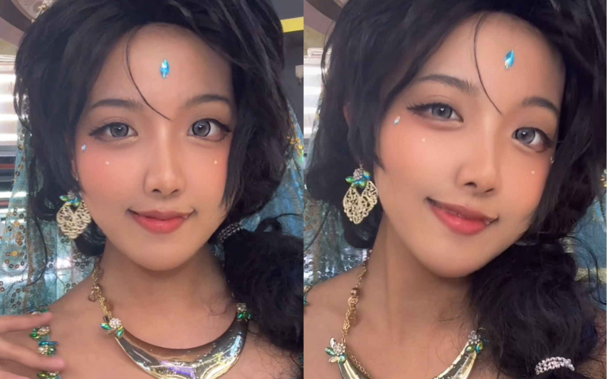 Click in to get kissed by Princess Jasmine!