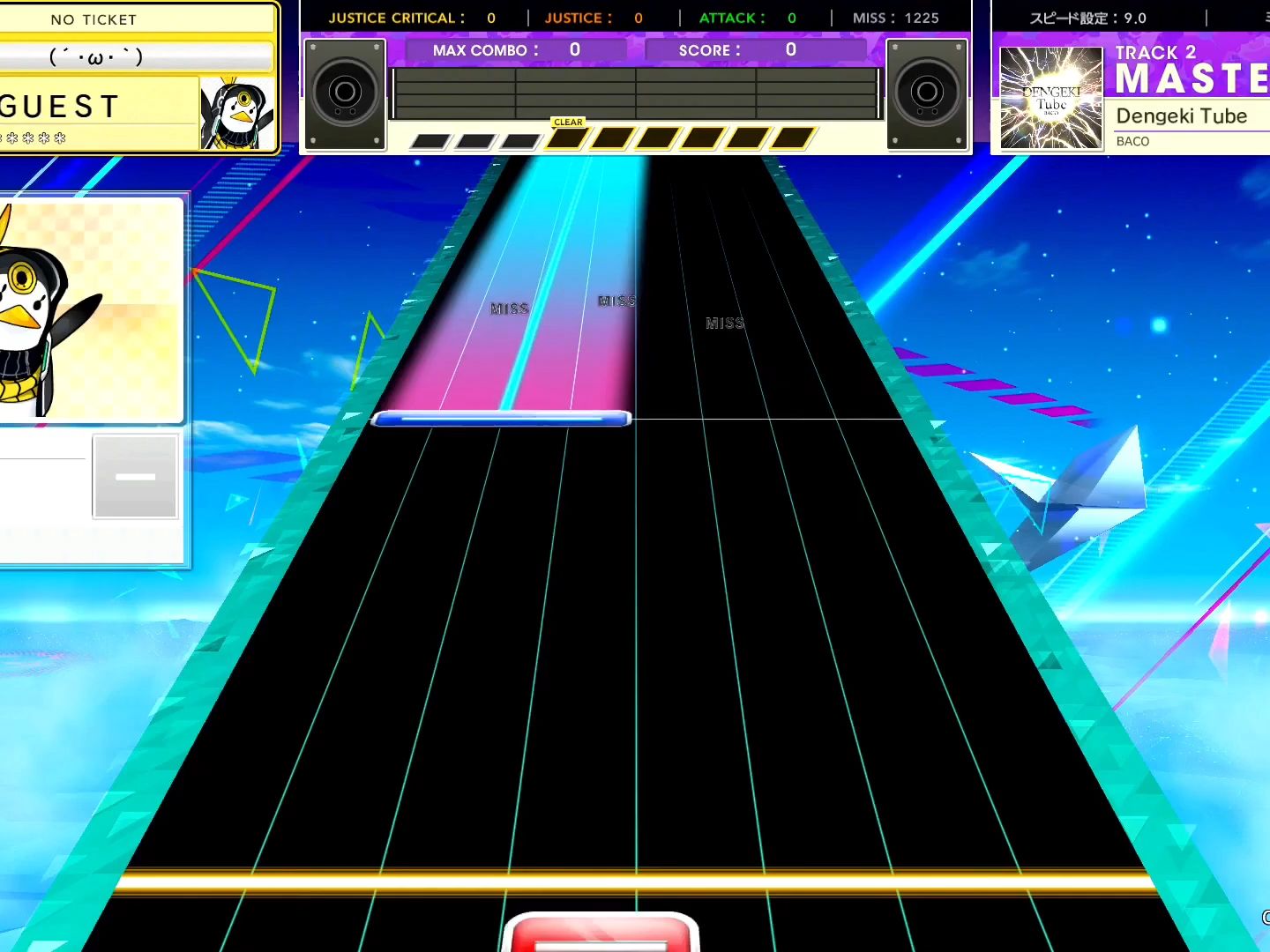 【CHUNITHM/中二节奏】谱面确认 Dengeki Tube [MASTER 15] (流速9.0)