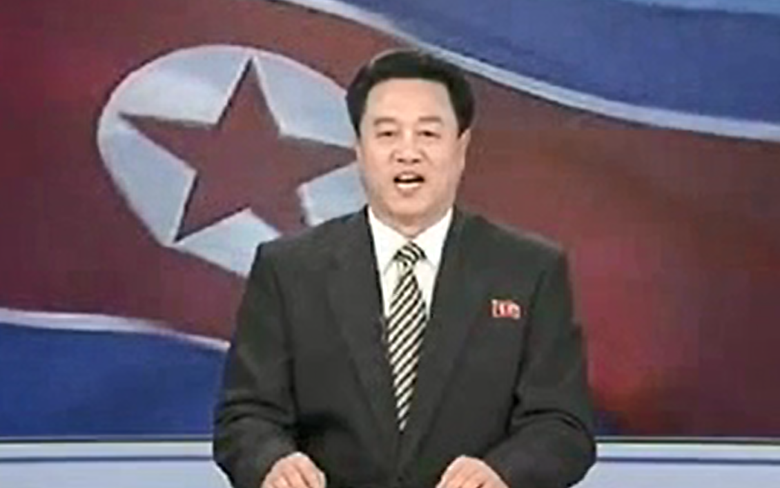 朝鲜电视台播音员播报卫星发射成功 男 （自动加字幕版）