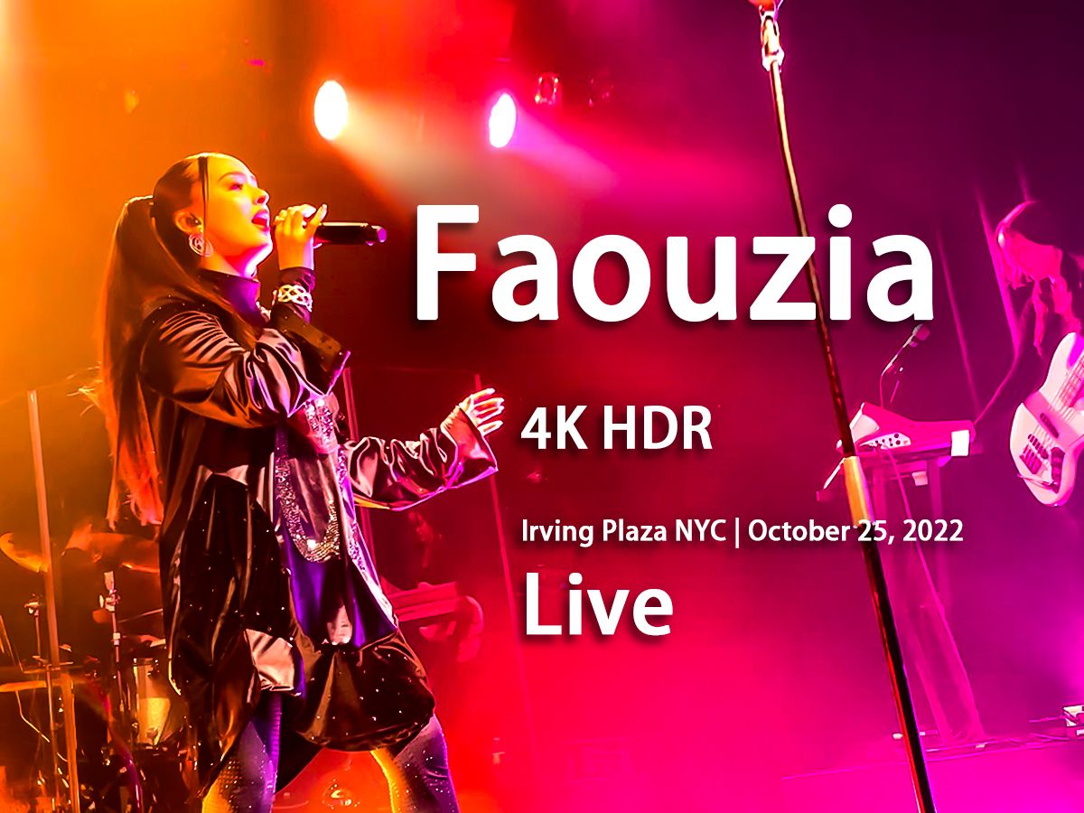 【4KHDR】Faouzia 凡希亚 | Live | 纽约欧文广场 | 2022 年 10 月 25 日