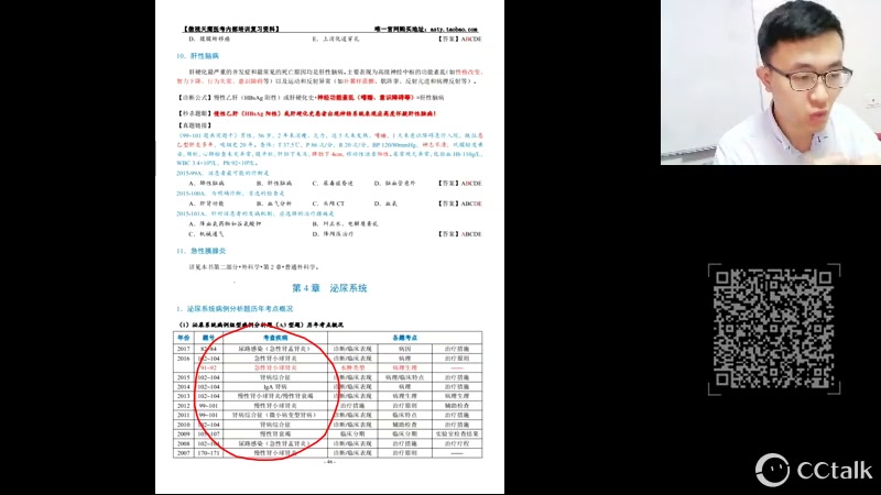 69 医学 69 西综 69 小亮老师 西医综合病例分析题讲解课程