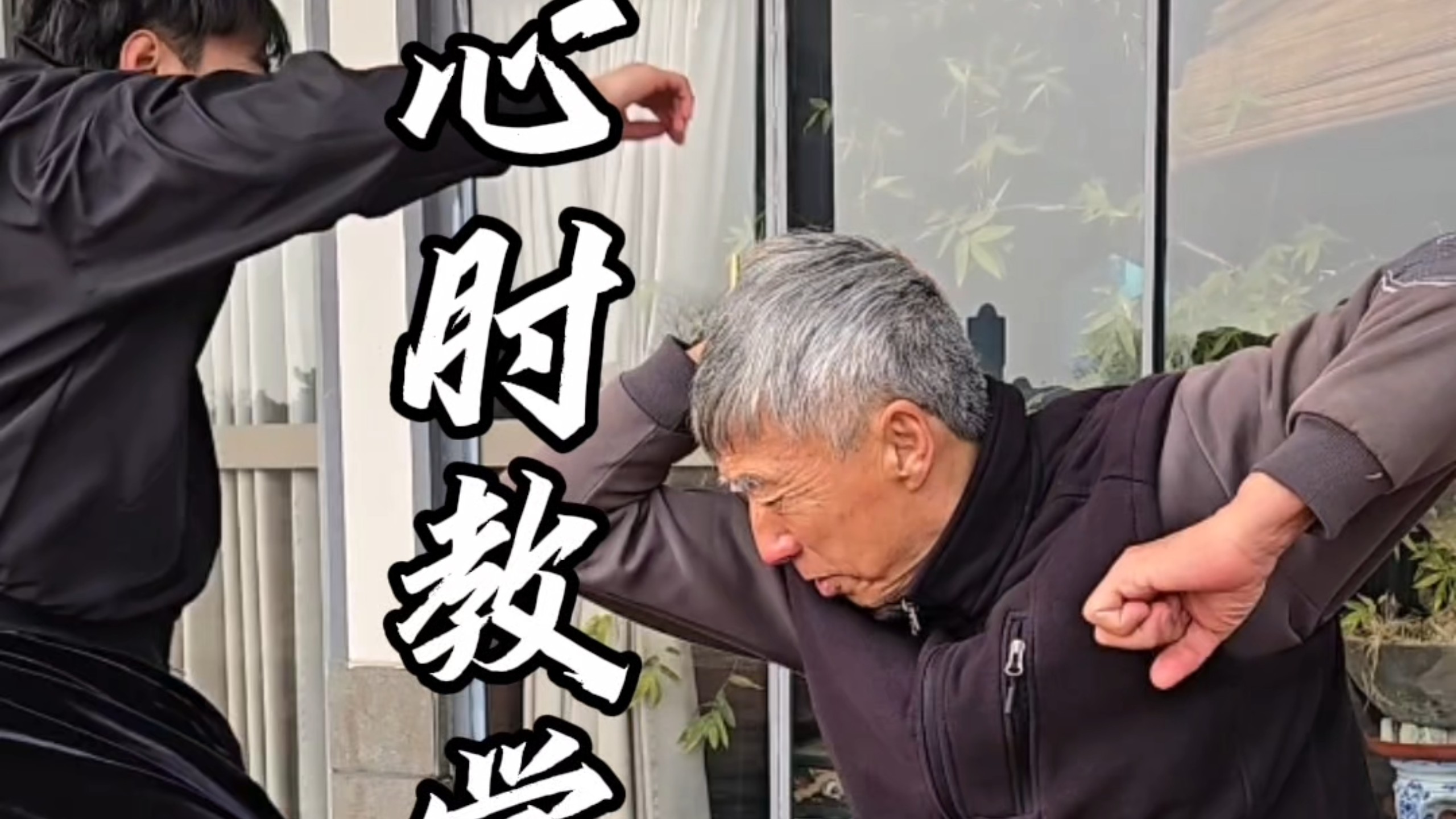 一个视频只用两步就教会你八极拳秘传绝学“顶心肘”快跟着视频一起练起来吧！
