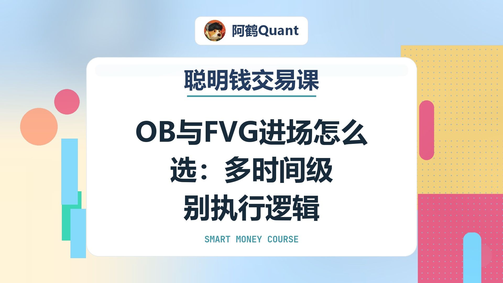 OB与FVG进场怎么选：多时间级别执行逻辑