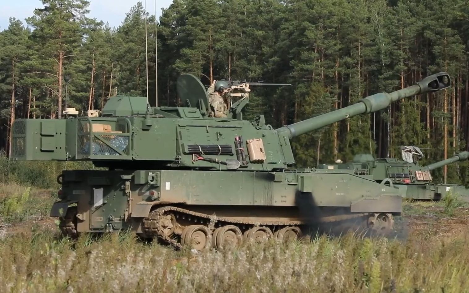 美国陆军M109A7在立陶宛疯狂开火！ ！ ！