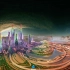 元宇宙 未来城市虚拟全景漫游、鼠标转动画面