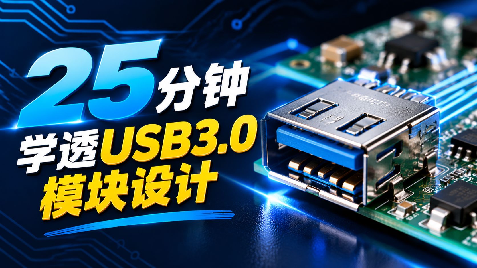25分钟，学透 USB3.0 模块设计！含12个布局布线技巧！