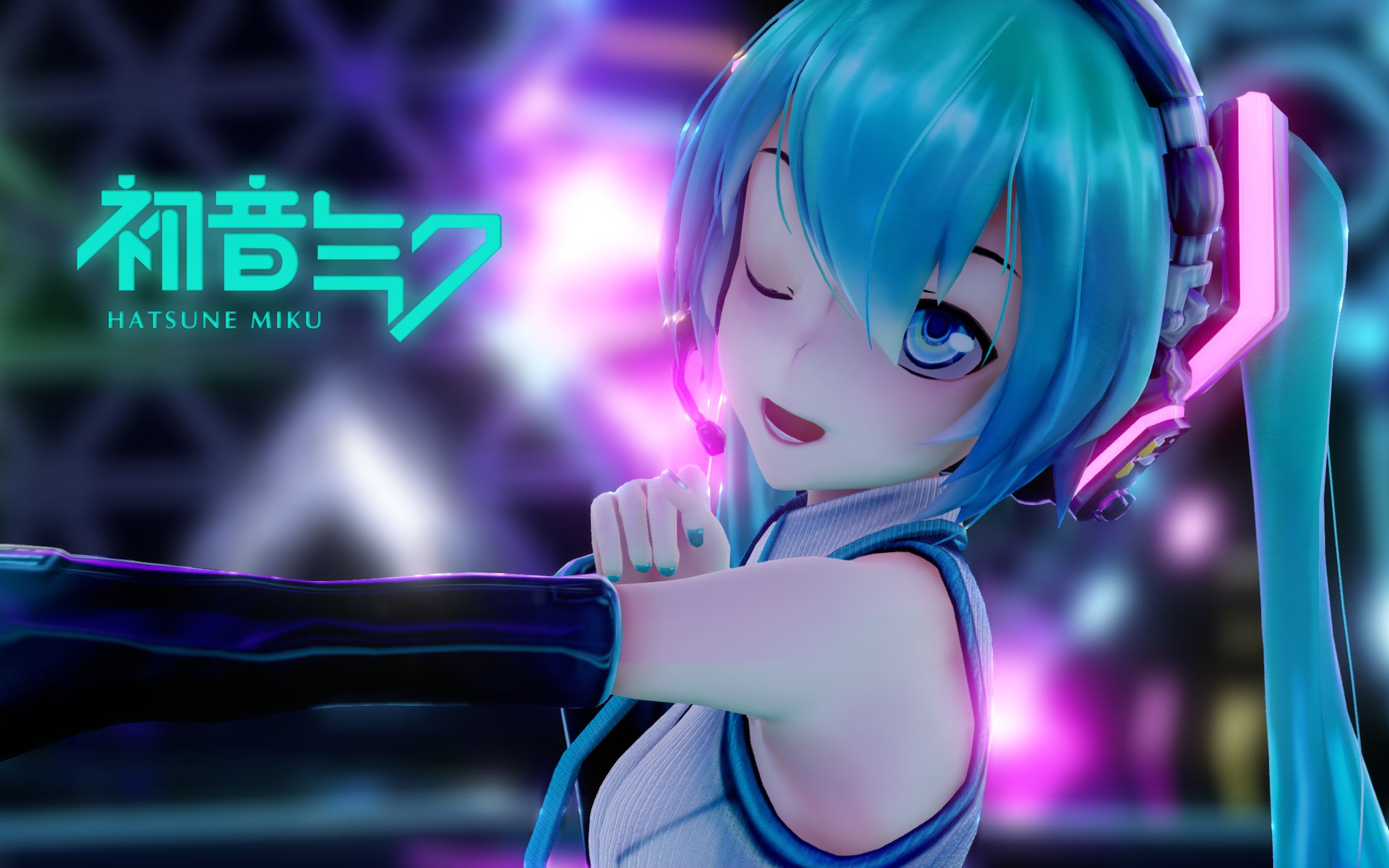 【次时代卡通3d渲染/2k】初音未来11周年的演唱会 - hand in hand!