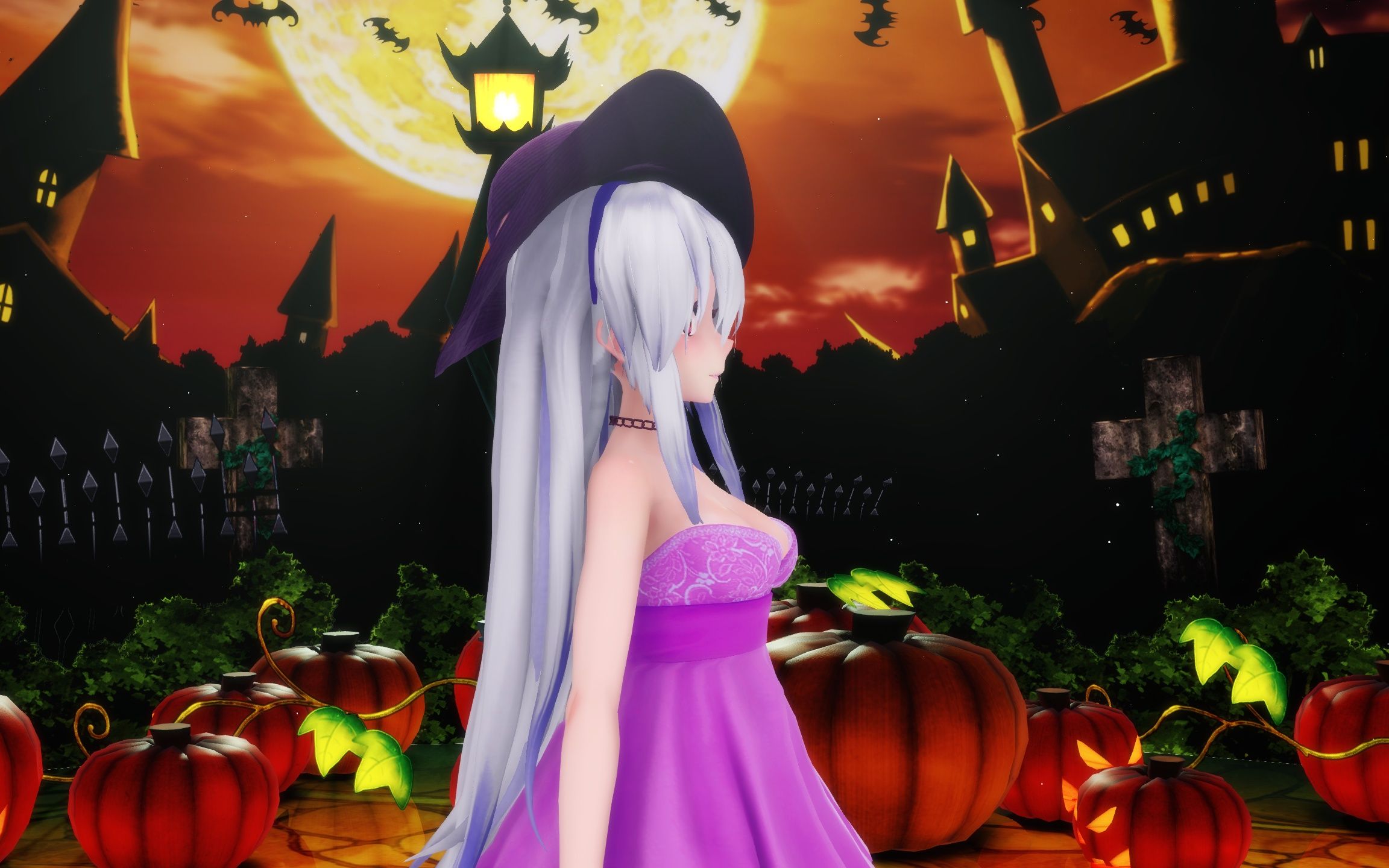 【mmd】happy halloween(弱音haku)