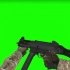 【绿幕素材】冲锋枪UMP 45，第一人称视角射击，武器枪械爆炸系列特效素材，无水印，可下载！