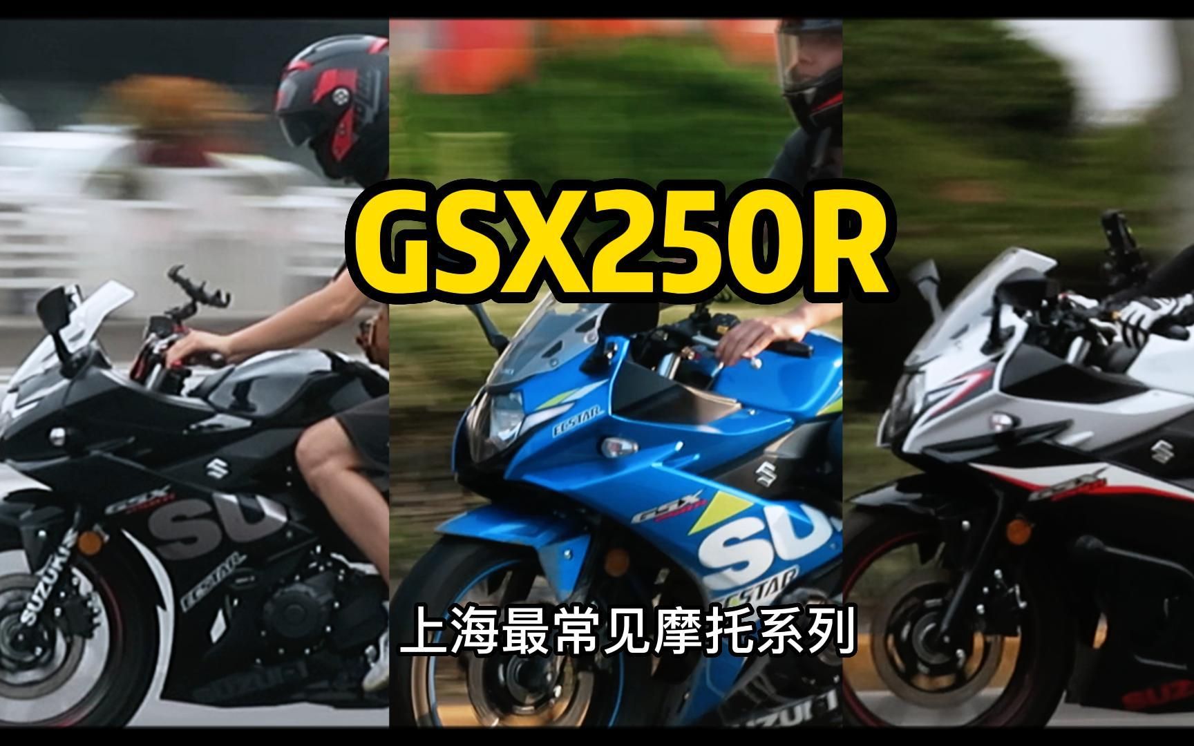 小小R车友告诉我还缺啥颜色？GSX250R合集-上海最常见摩托系列