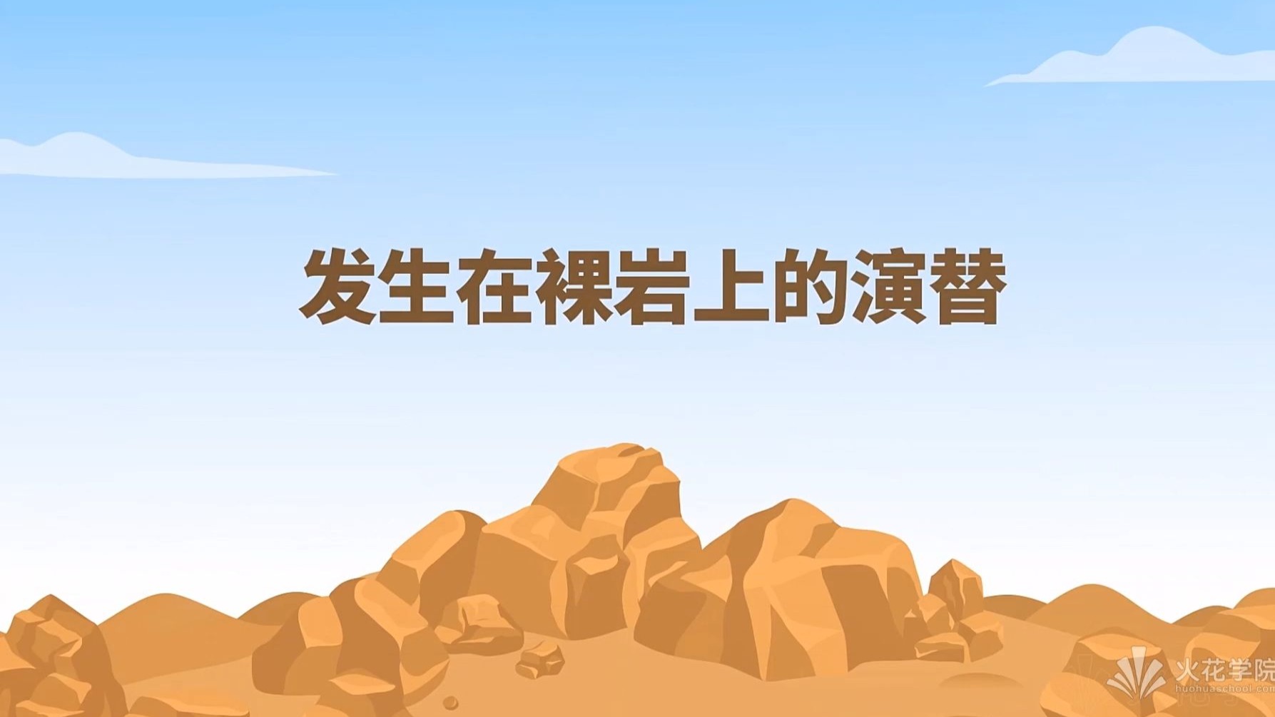 发生在裸岩上的演替（初生演替）