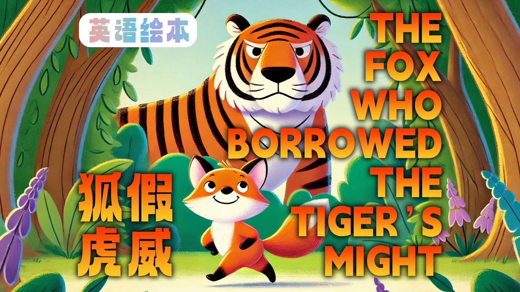 狐假虎威🦊🐯丨英语故事绘本📚✨