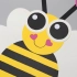 简单可爱的小蜜蜂剪贴画，幼儿园创意手工