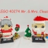 【测评】大头人仔圣诞情侣装 乐高圣诞老公公老婆婆组合 LEGO 40274 review