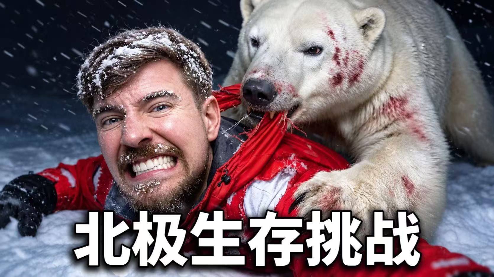 【MrBeast官方】挑战北极极限生存7天，我做到了！😭
